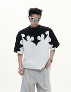 3D Appliqué Rhinestone Tee - COPPING THREADS - ArguE CulturE