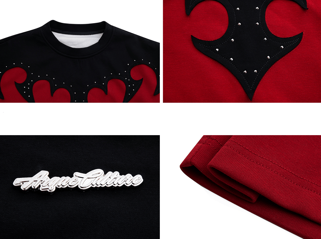 3D Appliqué Rhinestone Tee - COPPING THREADS - ArguE CulturE