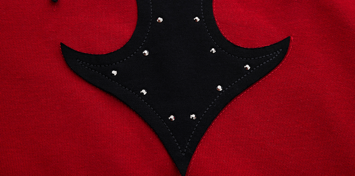 3D Appliqué Rhinestone Tee - COPPING THREADS - ArguE CulturE