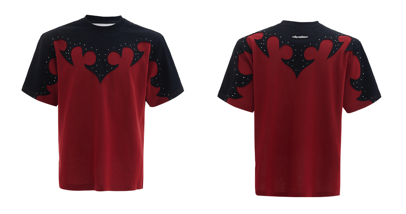 3D Appliqué Rhinestone Tee - COPPING THREADS - ArguE CulturE