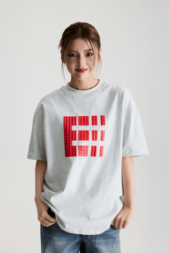 3D Brick E Graphic Tee Main Image