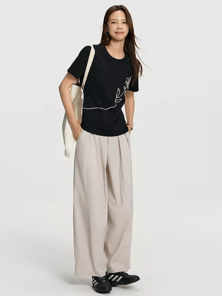 3D Floral Embroidery Tee - COPPING THREADS - RAPPEYE