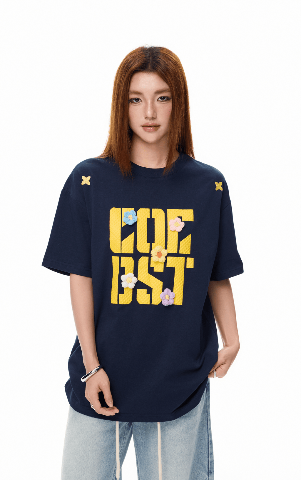 3D Flower Graphic Tee - COPPING THREADS - Coldstone