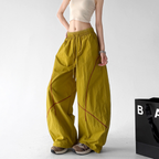 Contrast Seam Balloon Cargo Pants - CT858