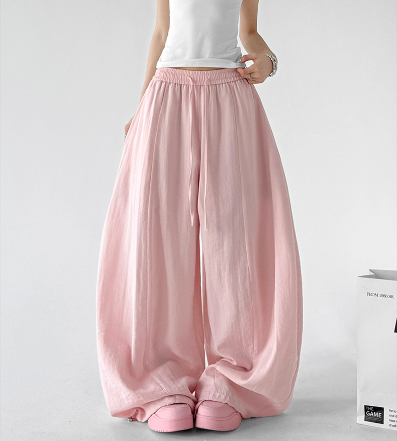 Linen Blend Extra Wide Leg Pants - CT66120