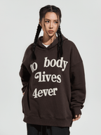 4ever Letter Puff Print Hoodie - COPPING THREADS - CT Select