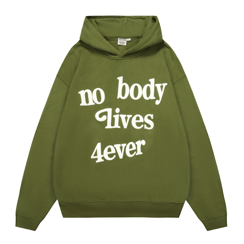 4ever Letter Puff Print Hoodie - COPPING THREADS - CT Select