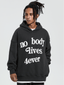 4ever Letter Puff Print Hoodie - COPPING THREADS - CT Select
