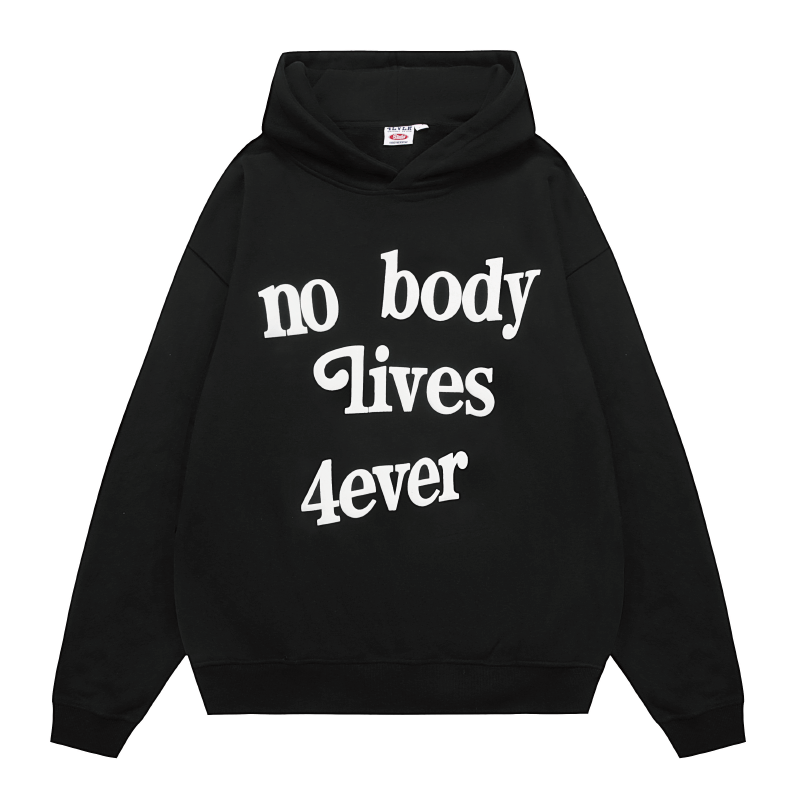 4ever Letter Puff Print Hoodie - COPPING THREADS - CT Select