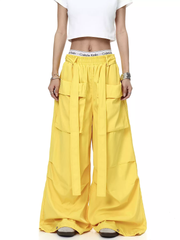 Detachable Belt Oversized Pocket Cargo Pants