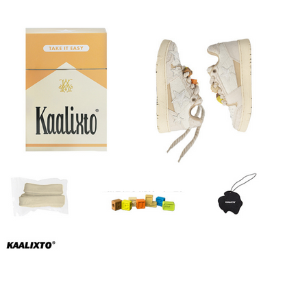 KAALIXTO Beige Star Sneakers