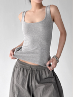 Square Neck Slim Fit Tank Top - CT6643