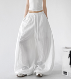 Linen Blend Extra Wide Leg Pants - CT66120