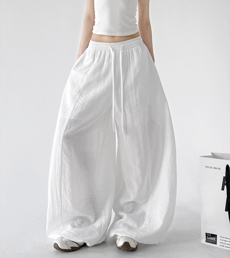 Linen Blend Extra Wide Leg Pants - CT66120