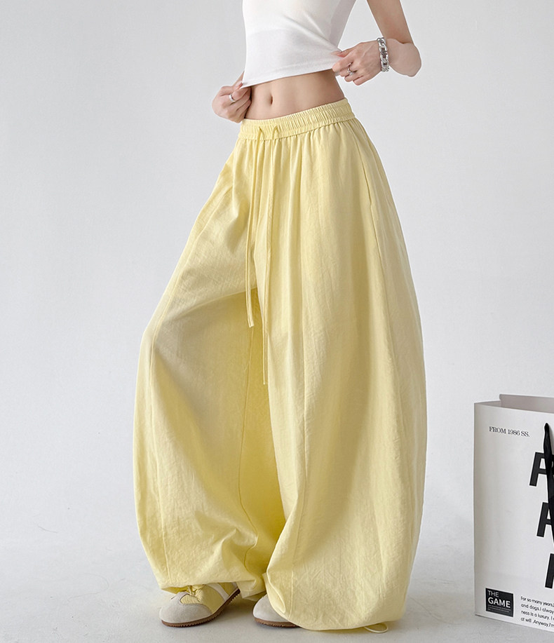 Linen Blend Extra Wide Leg Pants - CT66120 Secondary image
