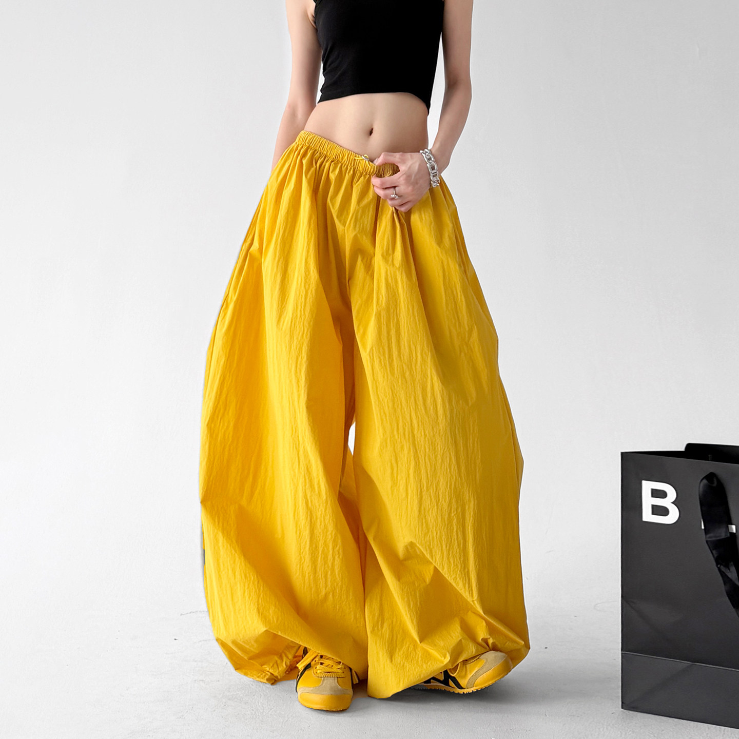 Flowy Balloon Wide Leg Pants - CT66174