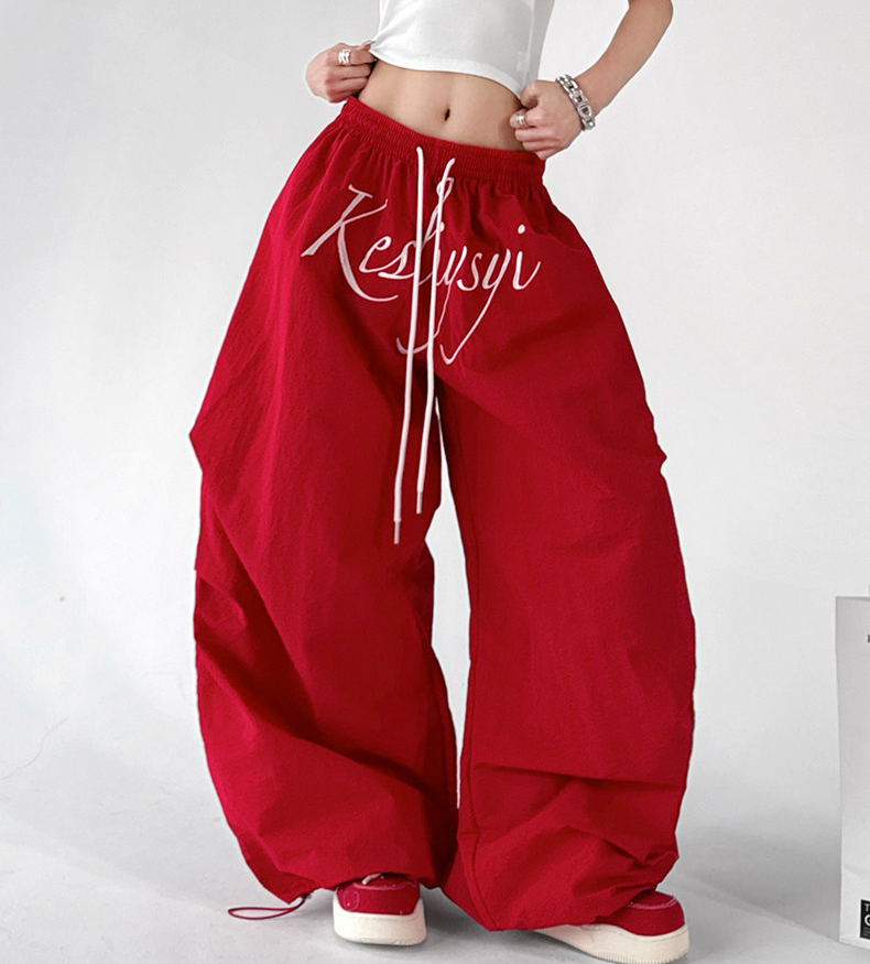 Oversized Script Parachute Pants – CT6616 Main image