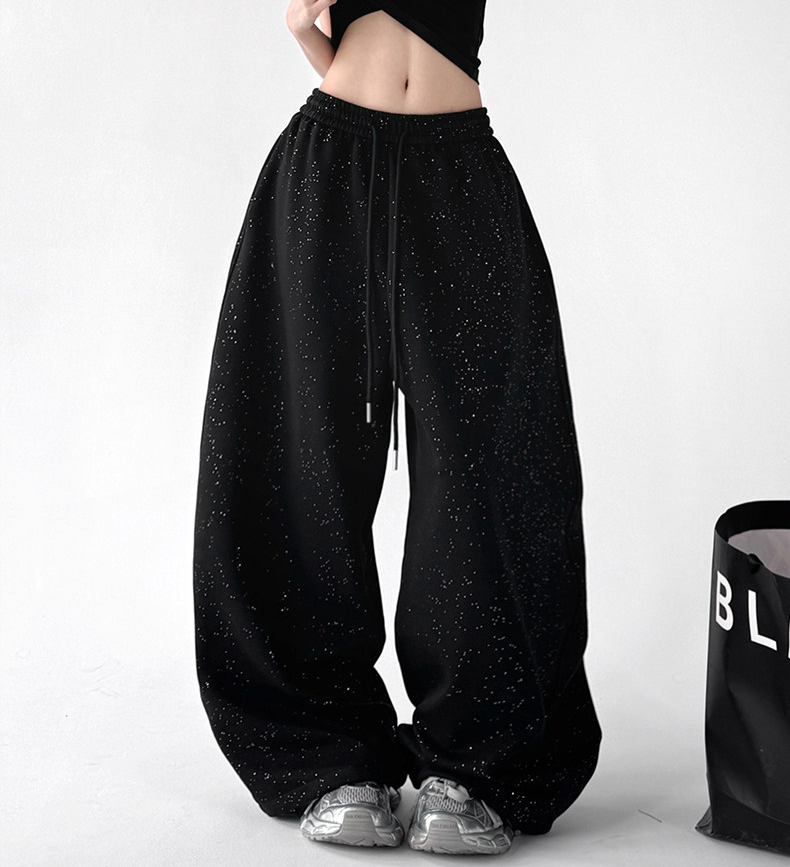 Galaxy Speckle Wide-Leg Lounge Pants - CT5638 Secondary image