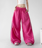 Side Stripe Parachute Pants - CT216