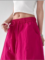 Dopamine Wide-Leg Parachute Pants - CT785