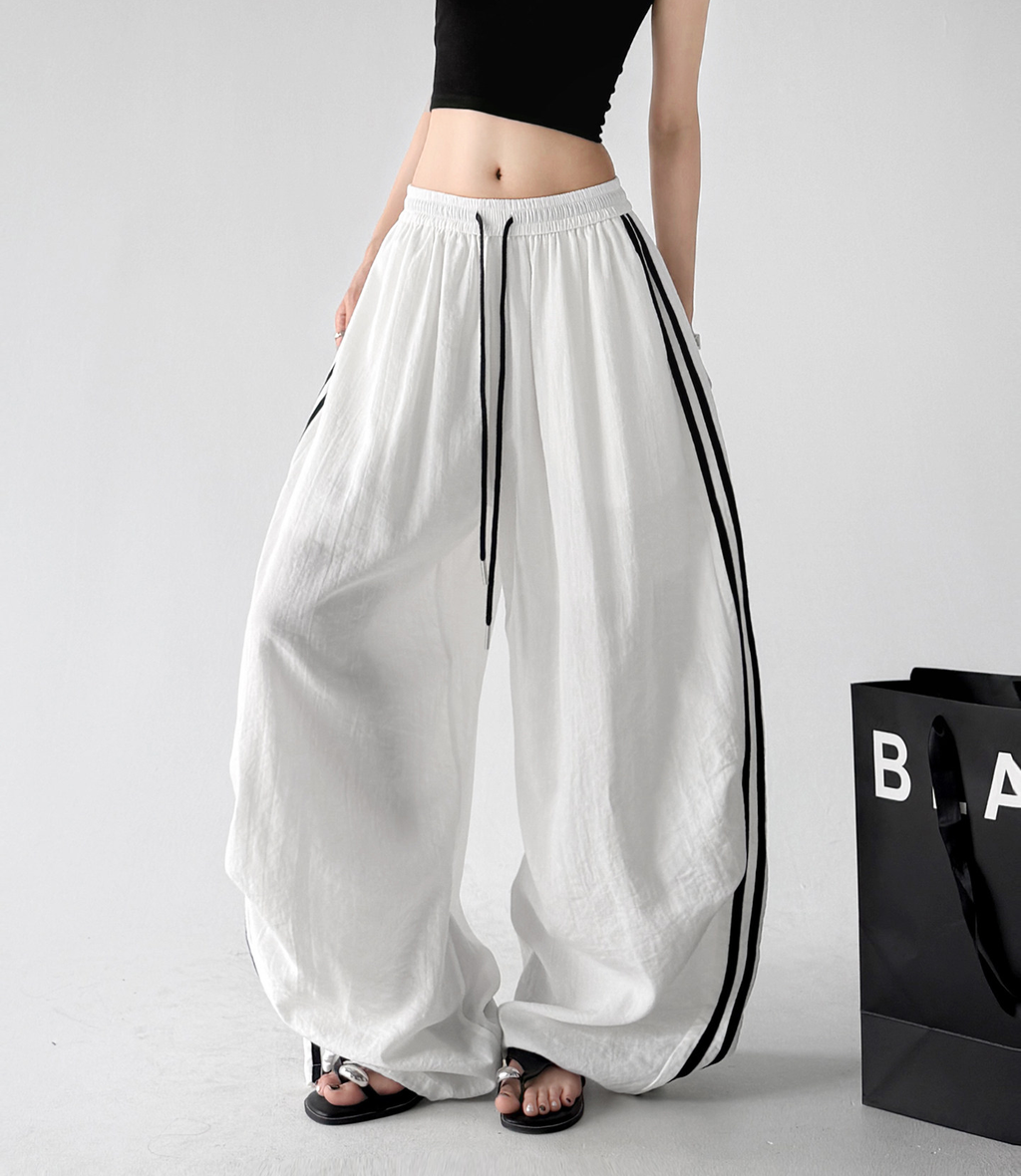 Side Stripe Wide Leg Pants - CT66171