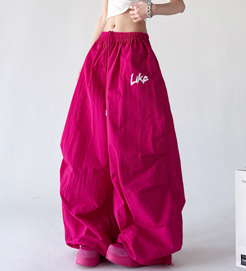 Like Print Parachute Wide-Leg Pants – CT190 Secondary image