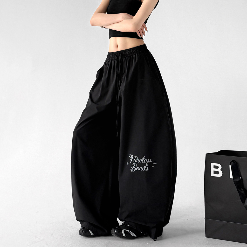 Wide Leg Parachute Cargo Pants - CT66130