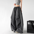 Side Stripe Parachute Pants - CT216