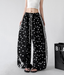 Polka Dot Side Stripe Wide Leg Pants - CT66177