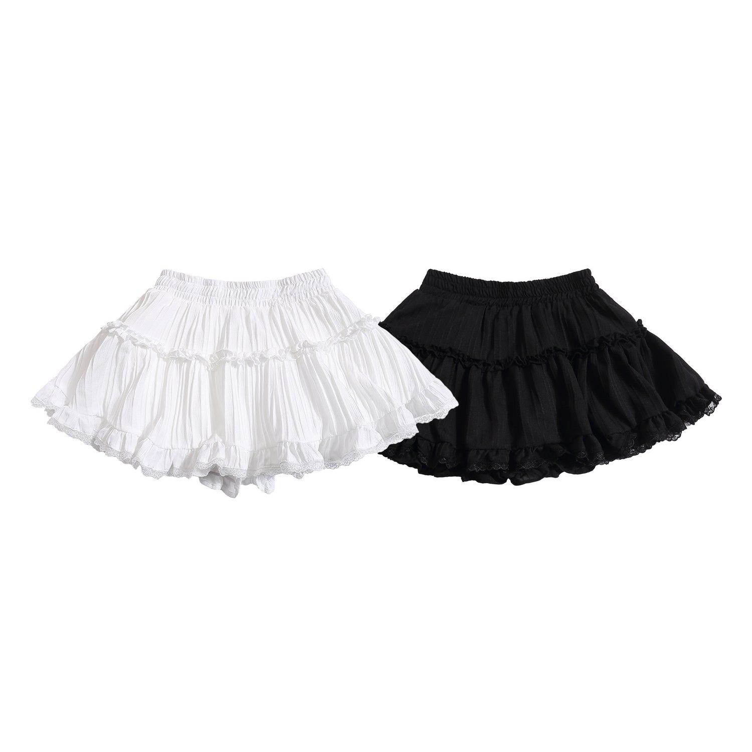 Bubble Hem Mini Skirt