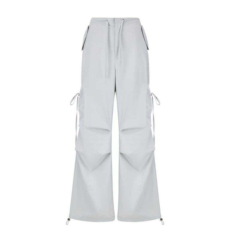 Butterfly Tie Pleated Quick-Dry Trousers