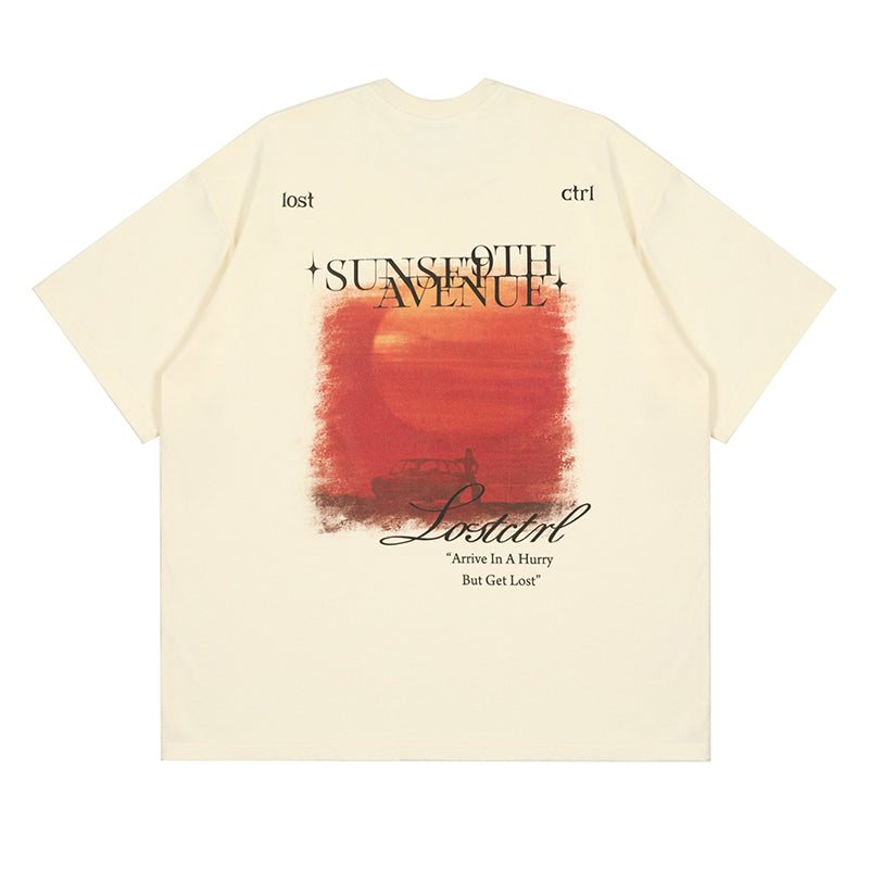 LOSTCTRL Sunset Print Tee