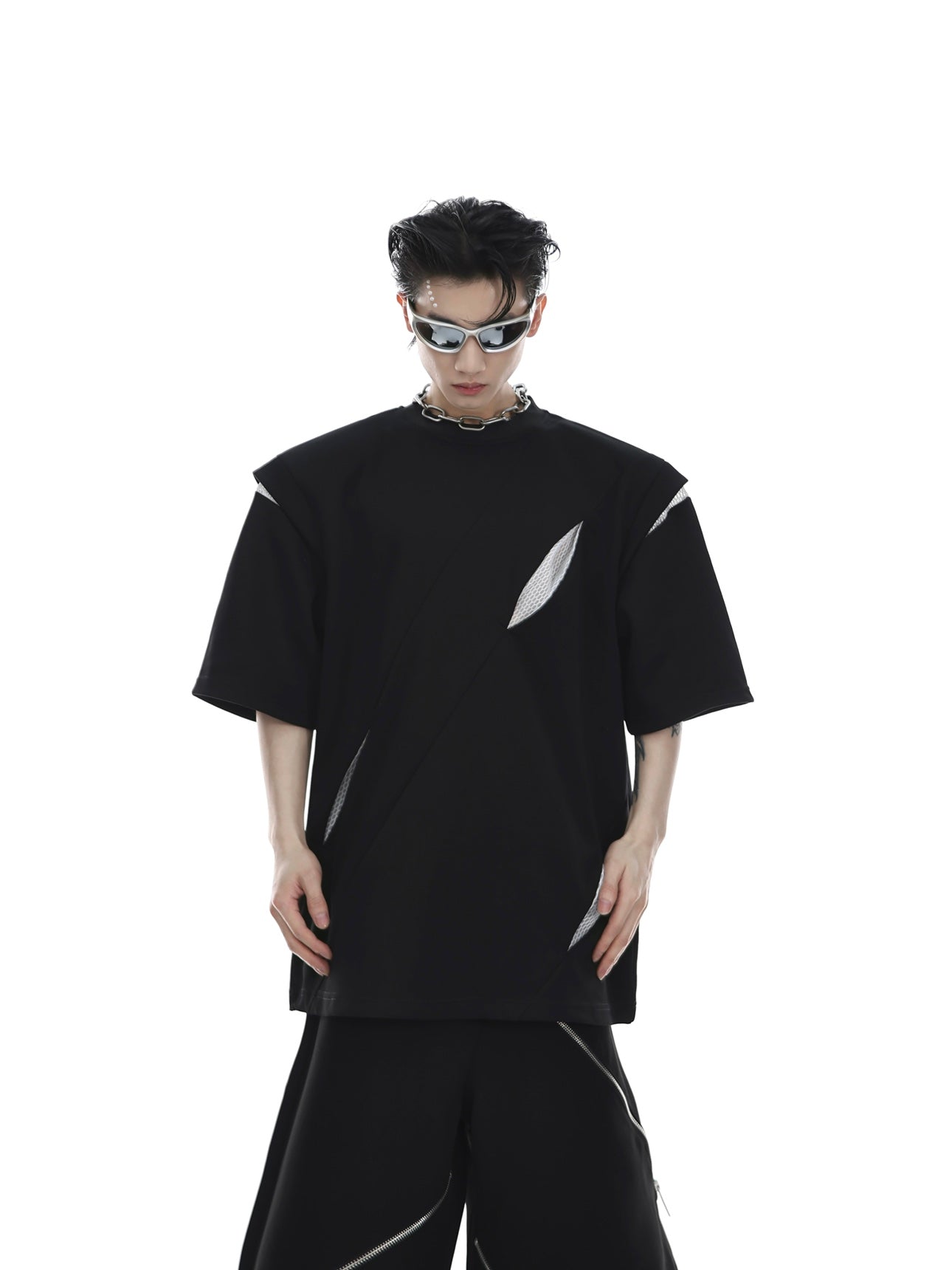 ArguE CulturE Deconstructed Split Patchwork Tee