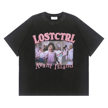 LOSTCTRL アヴァントアイランド ロゴTシャツ