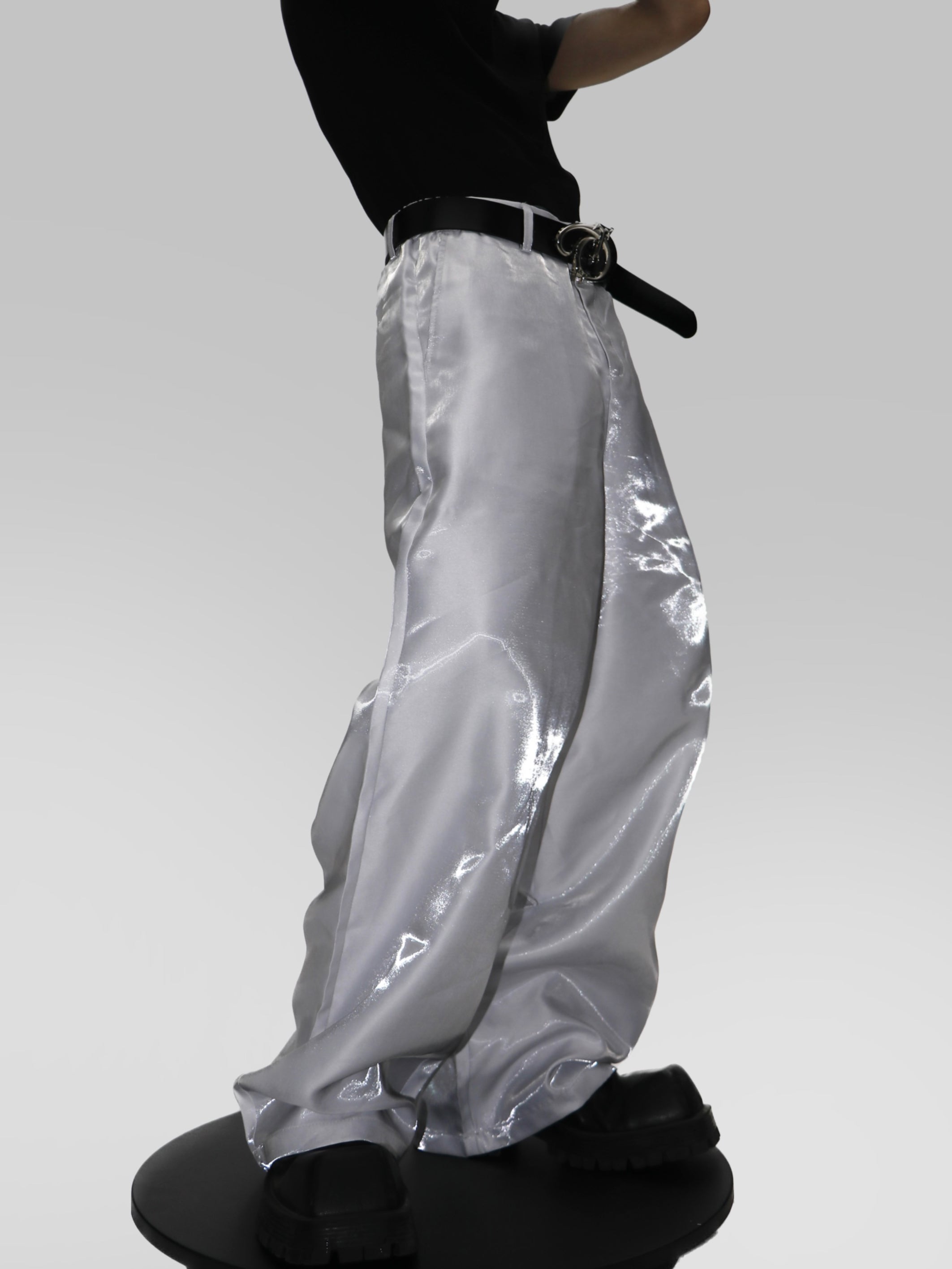 ArguE CulturE Liquid High-Shine Drapey Trousers