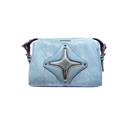 CULTIVATOR Snake Pattern Shoulder Bag Blue