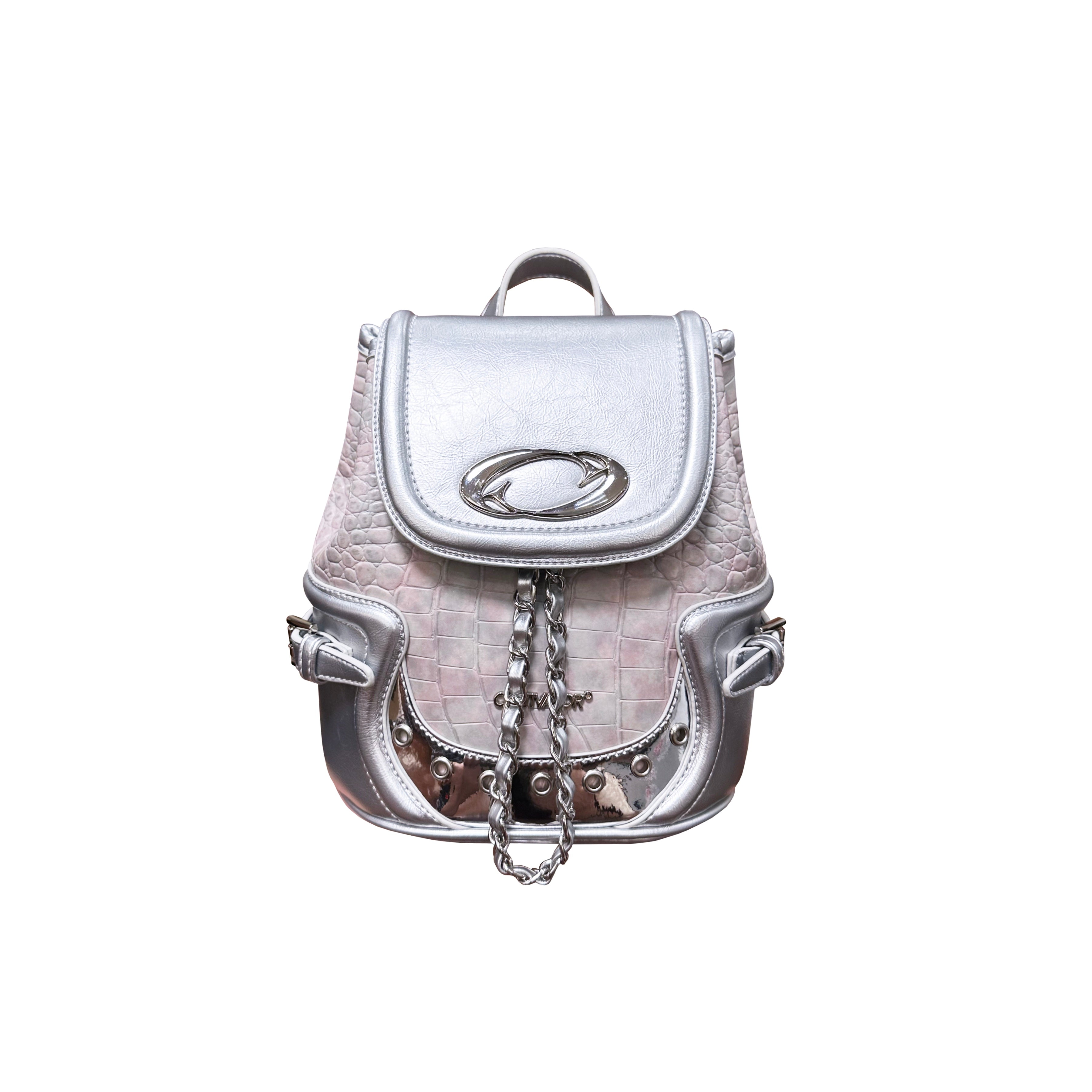 CULTIVATOR Y2K Pink Crocodile Pattern Mini Shoulder Bag