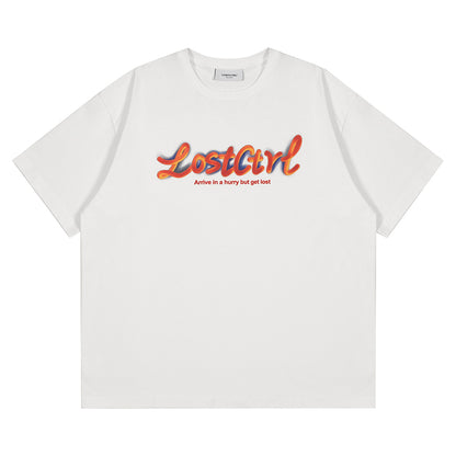 LOSTCTRL ファンガムプリント ロゴTシャツ