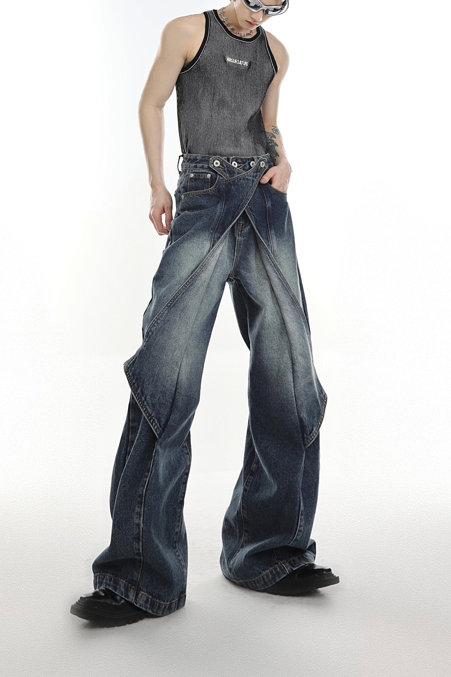 ArguE CulturE Distressed Washed Denim