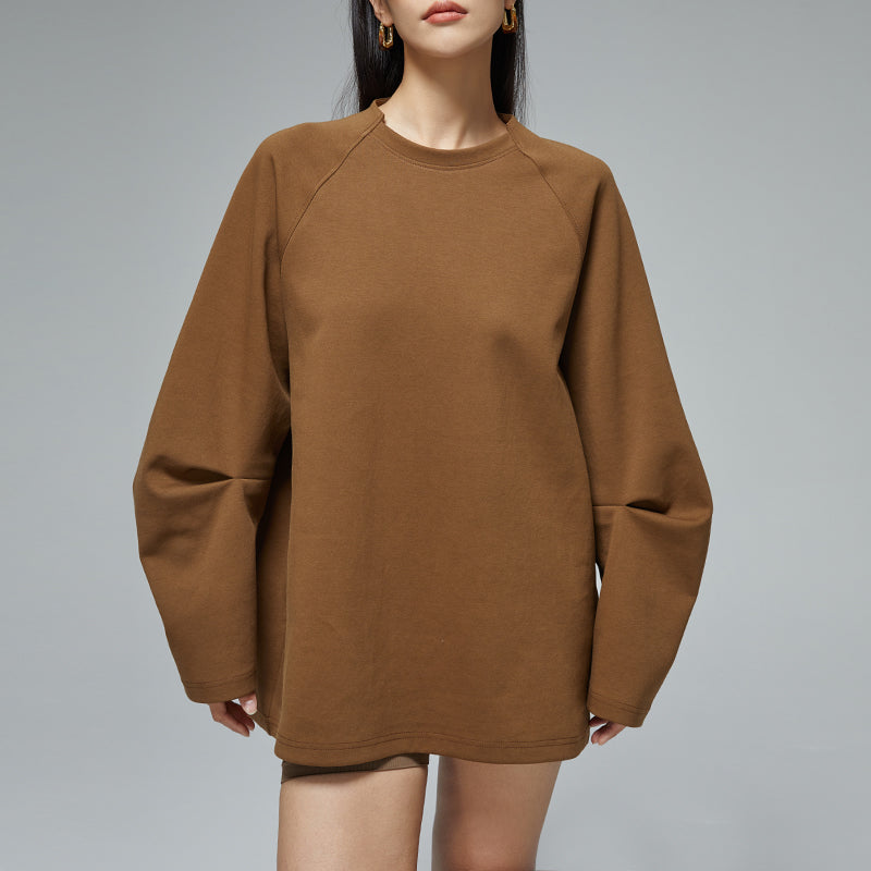 Horned Sleeve Design Long Sleeve Sweatshirt