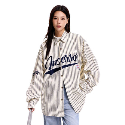 Retro Stripe Long Sleeve Baseball Shirt