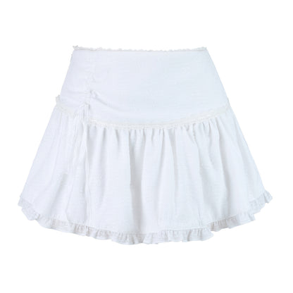 Vintage Ribbon Bow Mini Skirt