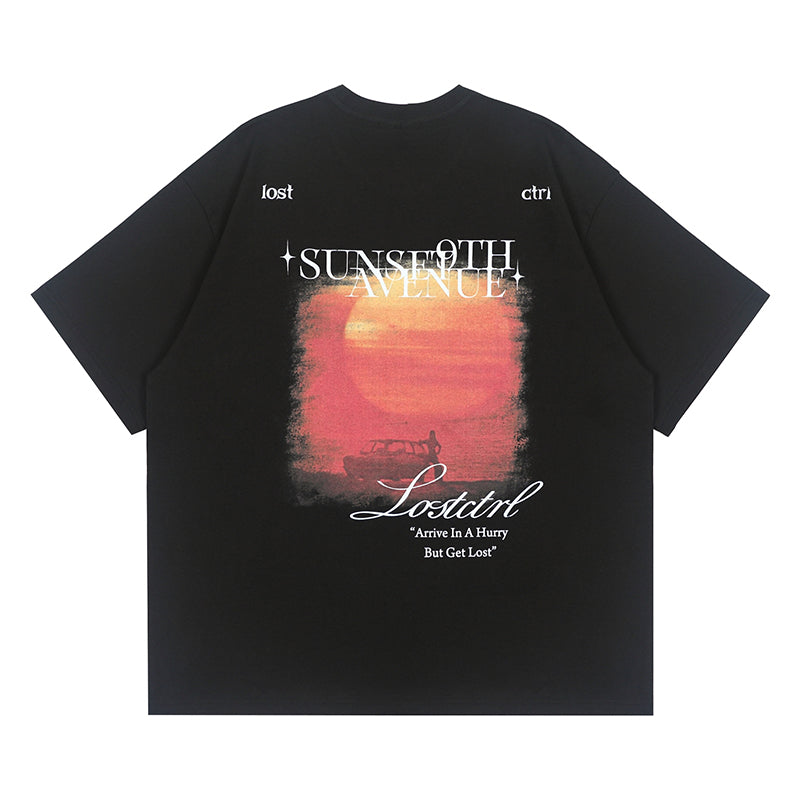 LOSTCTRL Sunset Print Tee