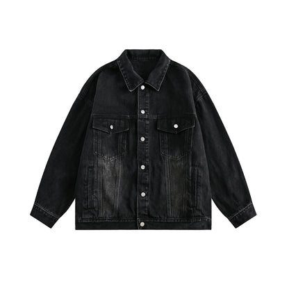 CATTEE Vintage Distressed Denim Jacket