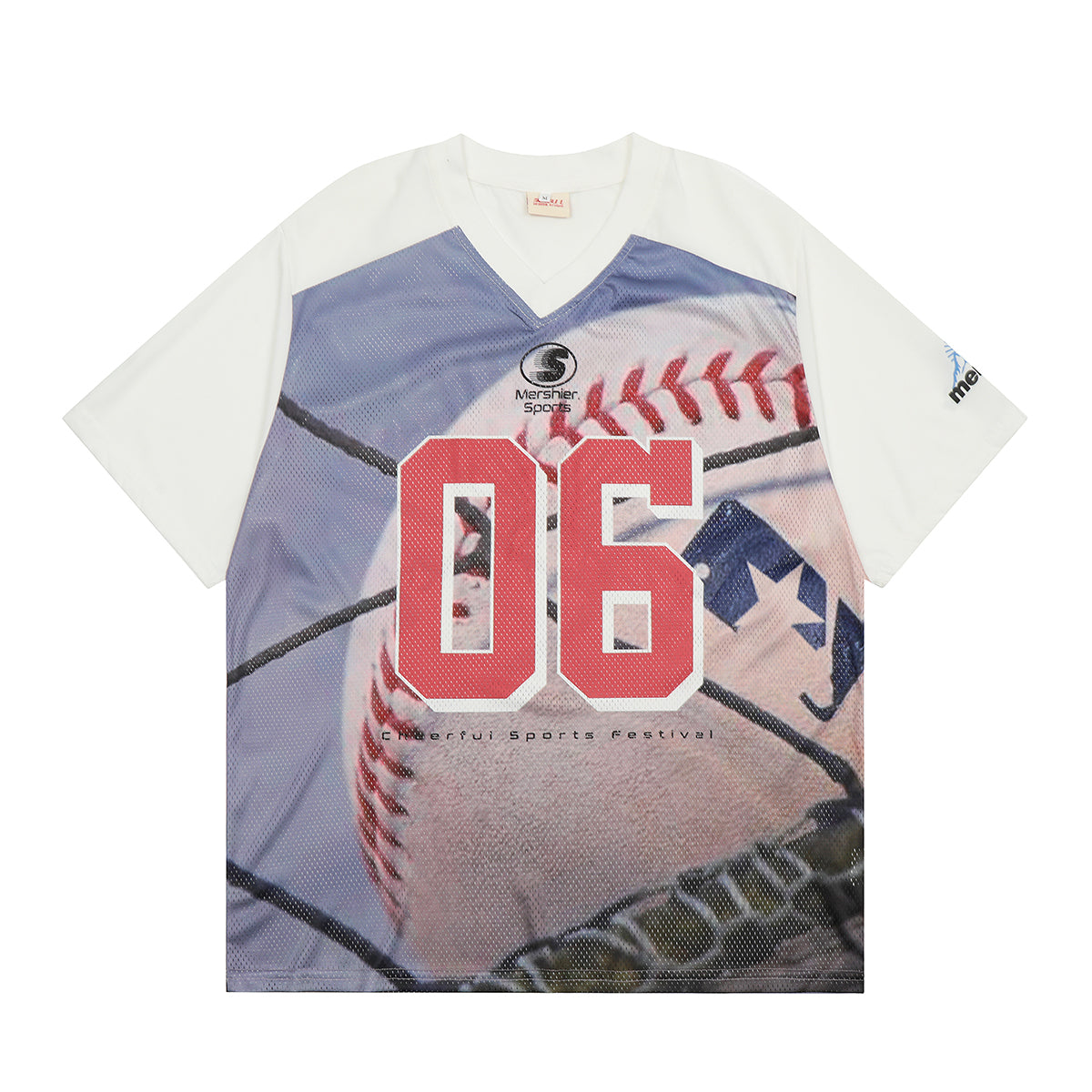 Retro Number 06 Print Jersey Tee