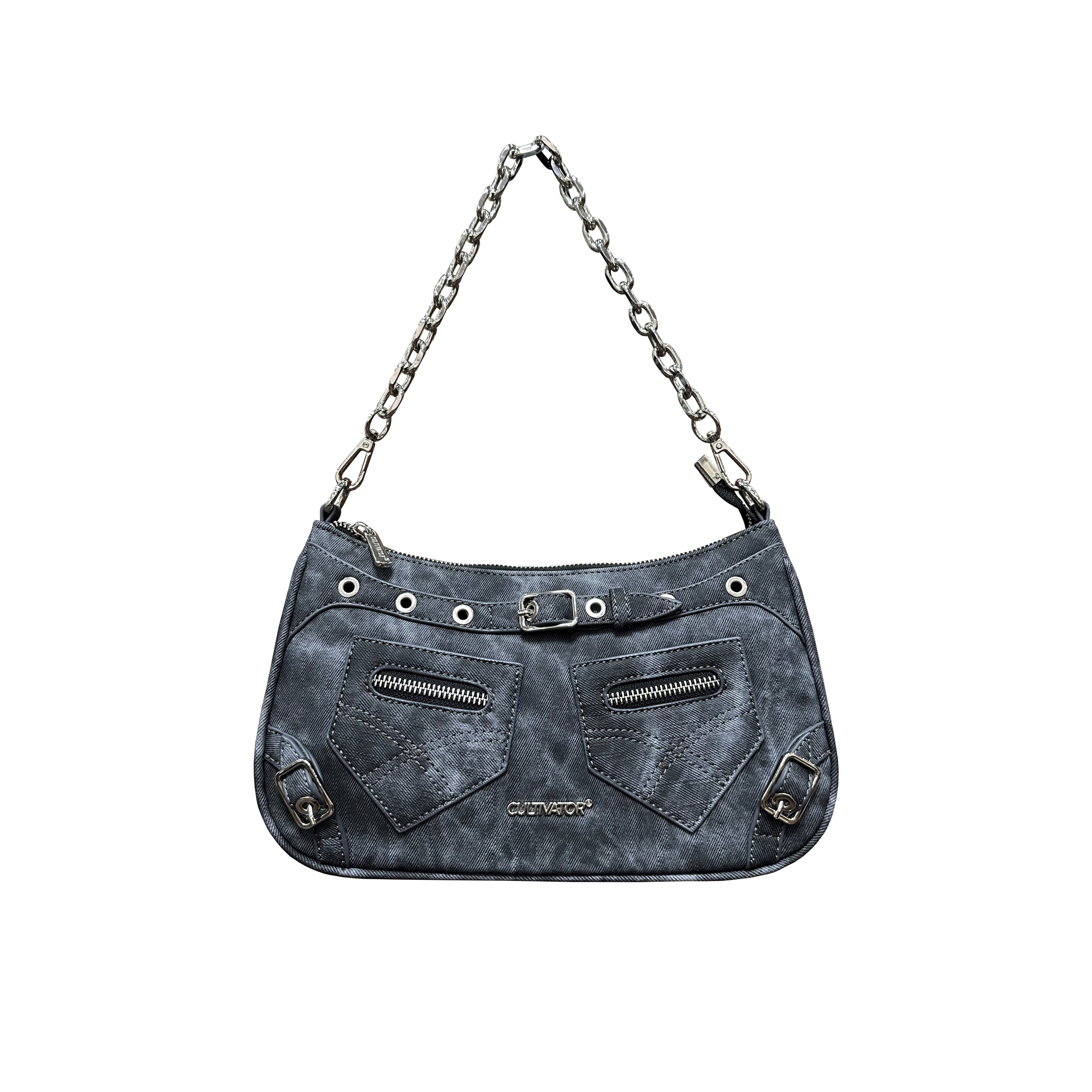 CULTIVATOR Tie-dye Denim Shoulder Bag