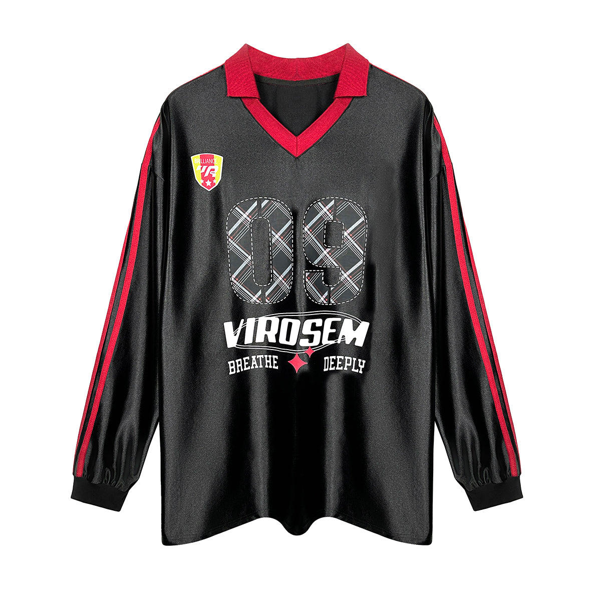 Number 09 Graphic Print Jersey Shirt