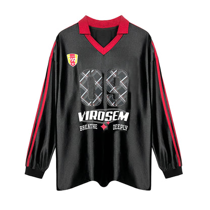 Number 09 Graphic Print Jersey Shirt