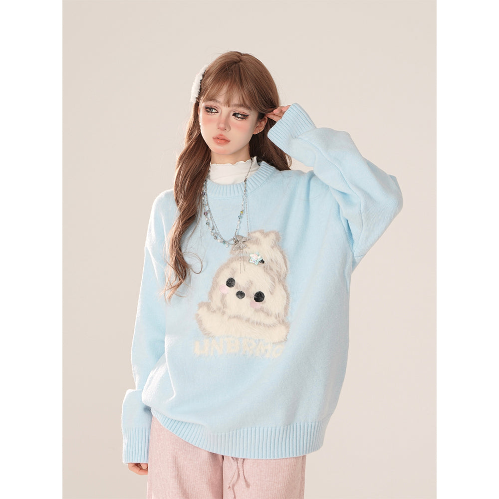 Dainty Rabbit Round Neck Sweater