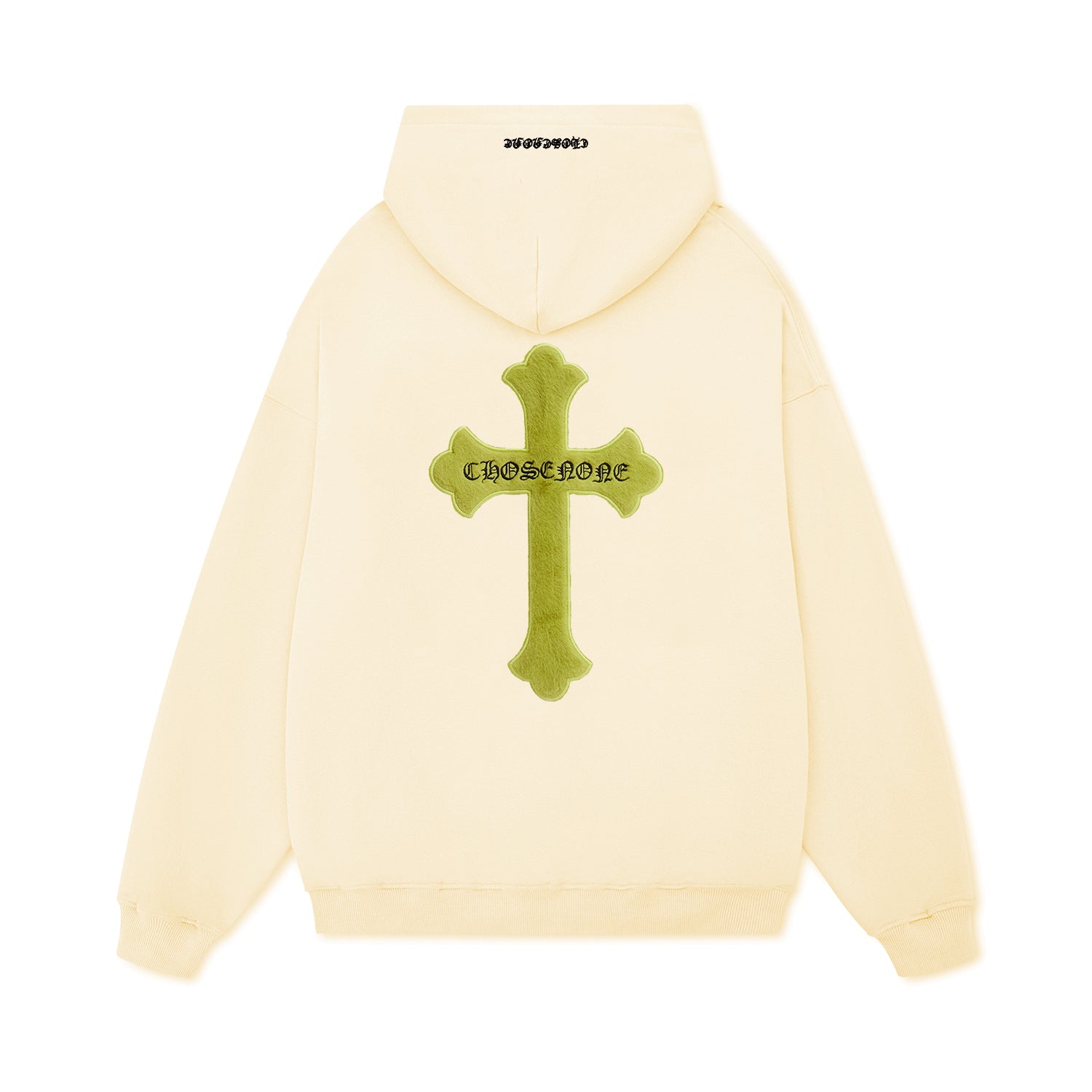 Retro Cross Puff Print Hoodie